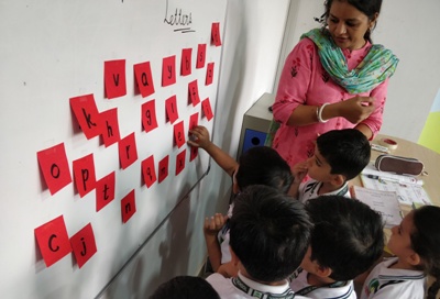 PRE PRIMARY  K.G BUILDING '' AM '' WORDS ACTIVTY