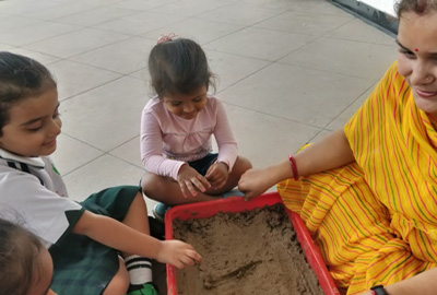 PRE PRIMARY  NURSERY SAND ACTIVITY